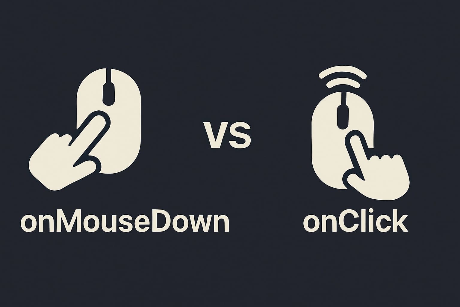 onMouseDown vs onClick